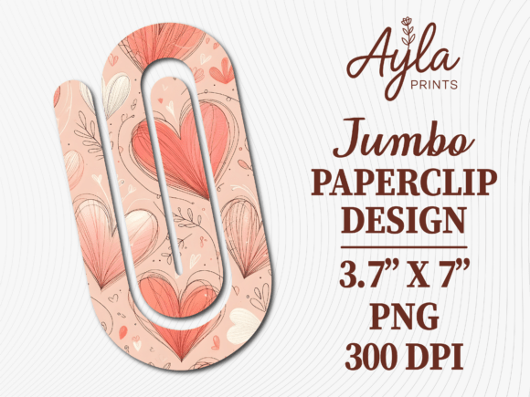 Boho Hearts Valentines Day Paperclip PNG: The Perfect Digital Touch for Creative Gifts