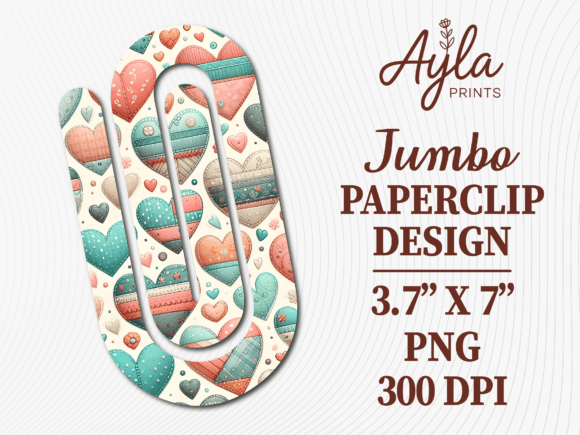 Boho Pastel Heart Jumbo Paperclip Design: A Strategic Asset for Creative Professionals