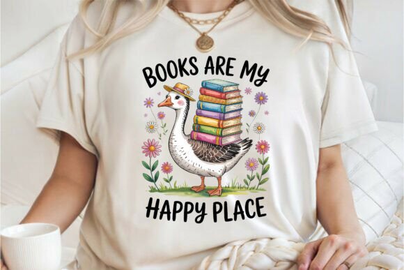 Bookish Goose Happy Place Shirt PNG: A Practical Guide for Creators and Crafters