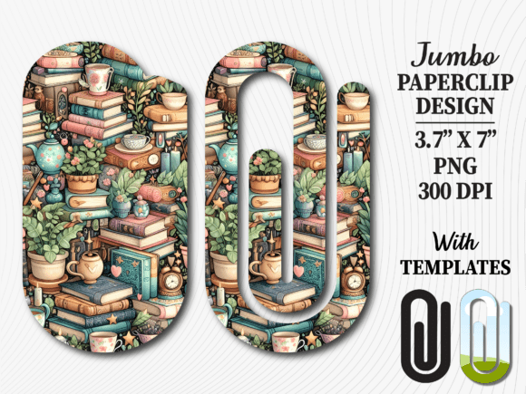 Cozy Aesthetic Bookworm Jumbo Paperclip