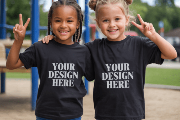 Kids Gildan 5000B Siblings Mockup 5: Streamlining Your Design Workflow