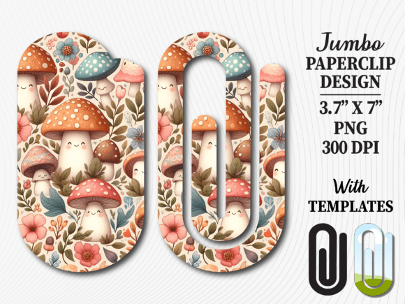 Mushroom Forest Boho Jumbo Paperclip PNG: A Creative Catalyst for Modern Crafters