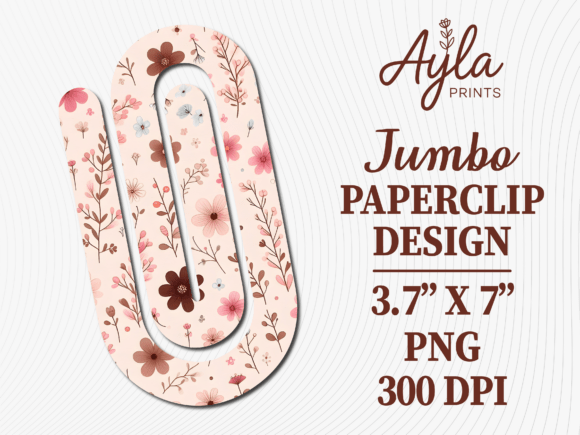Pink Flower Doodles Jumbo Paperclip: A Strategic Asset for Creative Workflows