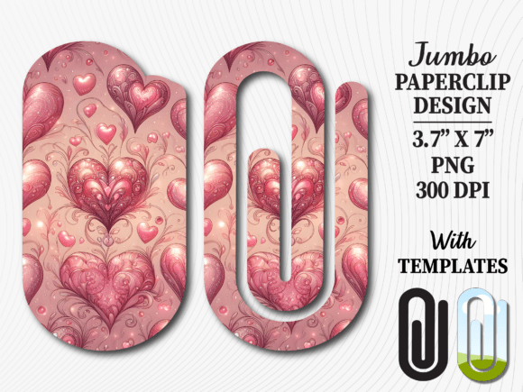 Pink Pastel Swirl Heart Jumbo Paperclip: The Ultimate Solution for Creative Organization