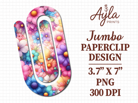 Rainbow Floral Bubbles Jumbo Paperclip: The Ultimate Solution for Creative Organization and Gift Giving