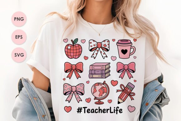 Teacher Life Design PNG SVG Sublimation