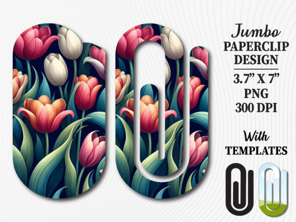 Tulip Flower Bloom Jumbo Paperclip PNG: A Strategic Asset for Creative Workflows