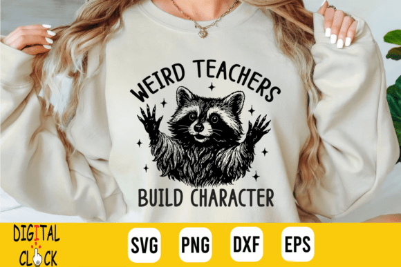 Unleash Your Creativity with the Weird Teachers Build Character Raccoon Digital Art Collection