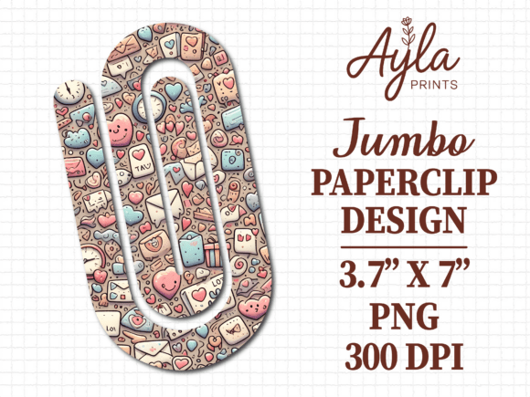 Valentines Day Letter Jumbo Paperclip: The Ultimate Sublimation Design for Creative Gifts